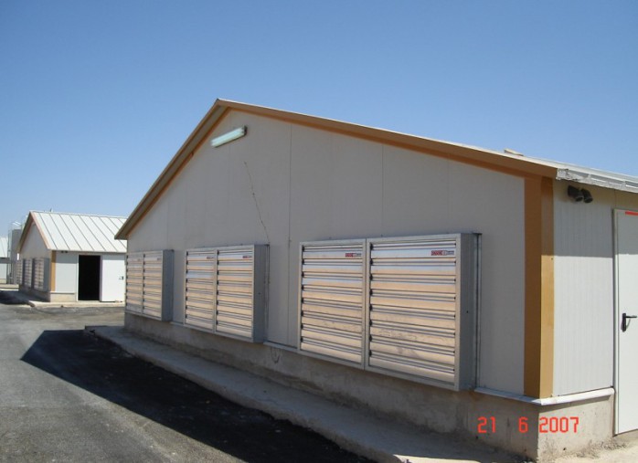 Prefabricated Steel Chicken Coop - Galvanized Poultry House For 1000 Birds